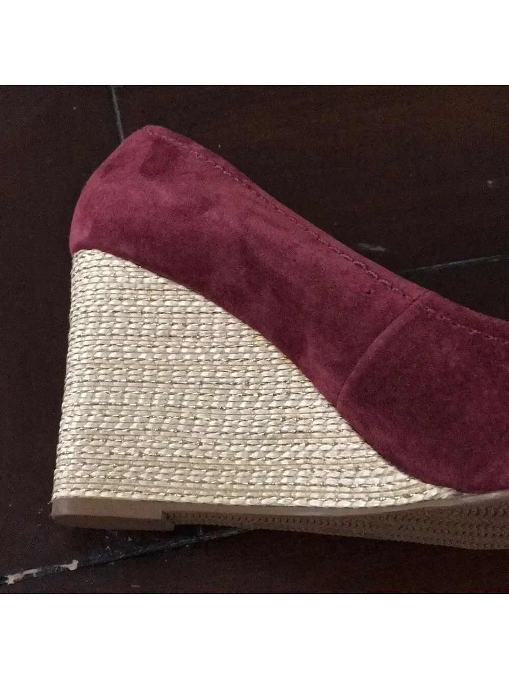 Suede wedges